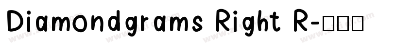 Diamondgrams Right R字体转换
